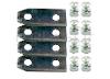 Conjunto de 4 LÂMINAS DUPLADAS 70 MM ADAPTÁVEIS A BRILL...