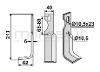 LÂMINA DE ENXADA UNIVERSAL 213X62 DRCH - foto 2