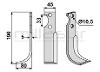 GOLDONI LÂMINA DE ENXADA MOTOR 190X80 DRCH - foto 2