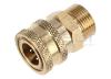 CONECTOR DA MANGUEIRA DE LAVAGEM DE PRESSÃO 3/8" FÊMEA - 22MM MACHO - 3/8" FÊMEA - 22MM MACHO - foto 3