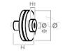 PAPEL INICIAL Ø71 ADAPTÁVEL A HUSQVARNA 235, 236, 240, ... - foto 2
