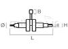 MOTOSSERRA CRANKSHAFT STIHL MS171, MS181, MS211 - foto 2