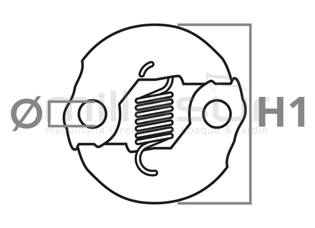 EMBREAGEM KAWASAKI TJ35E, TJ45E - foto 1