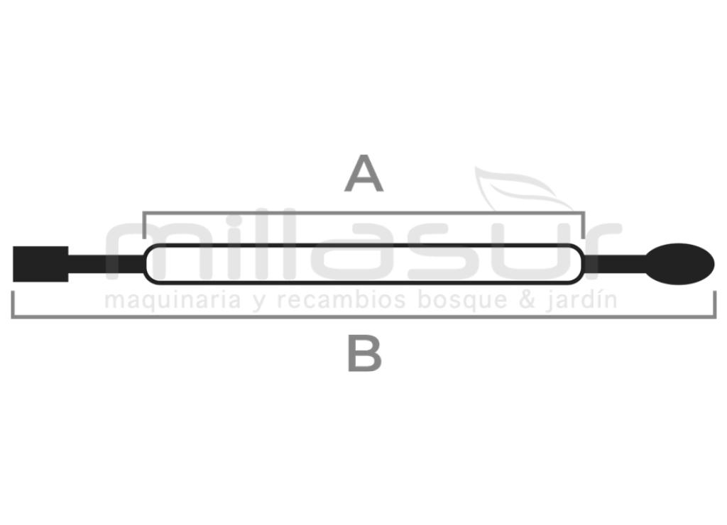 CABO TRANSPARENTE ECHO GT230, GT231, SRM210, SRM211, SRM230, SRM230, SRM230, PAS230 - foto 1