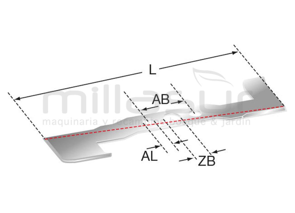 510 MM MOWER LÂMINA ADAPTÁVEL A OUTILS WOLF... - foto 1