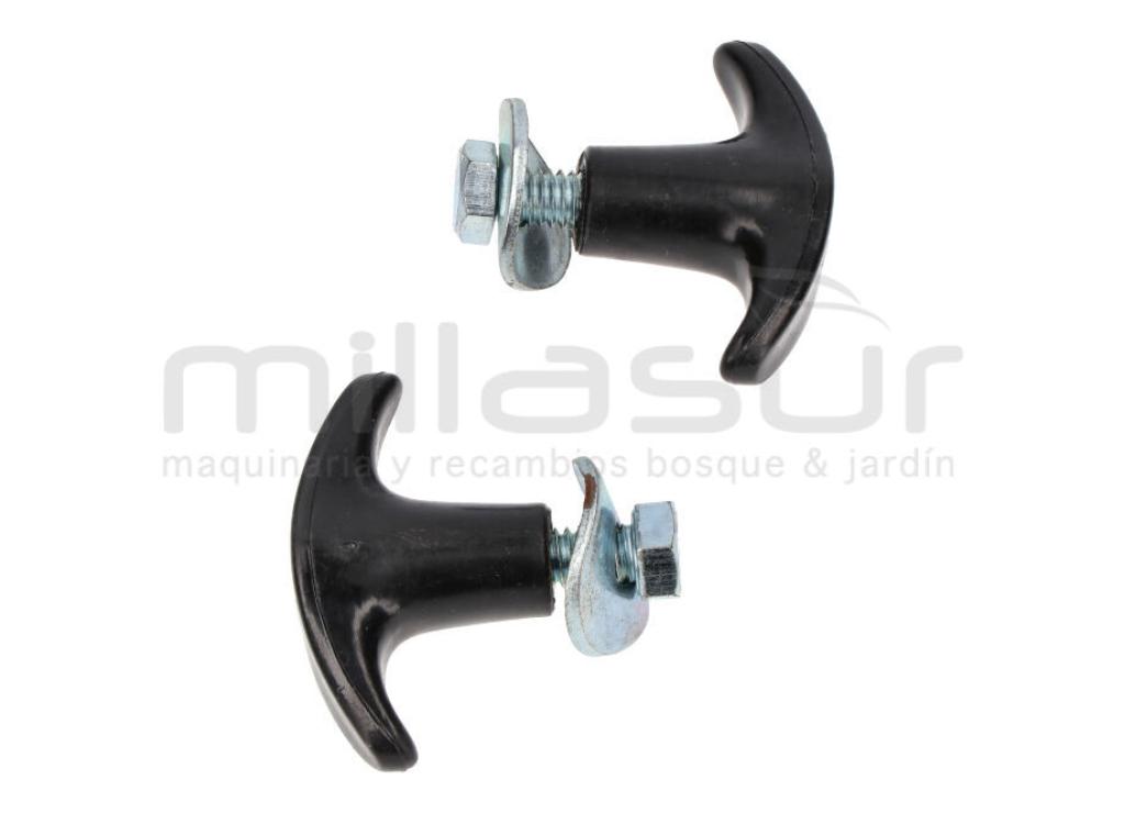 CONJUNTO DE 2 PARAFUSOS DO GUIADOR COM PORCA MTD - foto 1