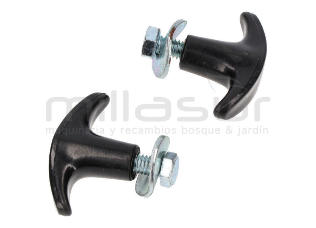 CONJUNTO DE 2 PARAFUSOS DO GUIADOR COM PORCA MTD - foto 2