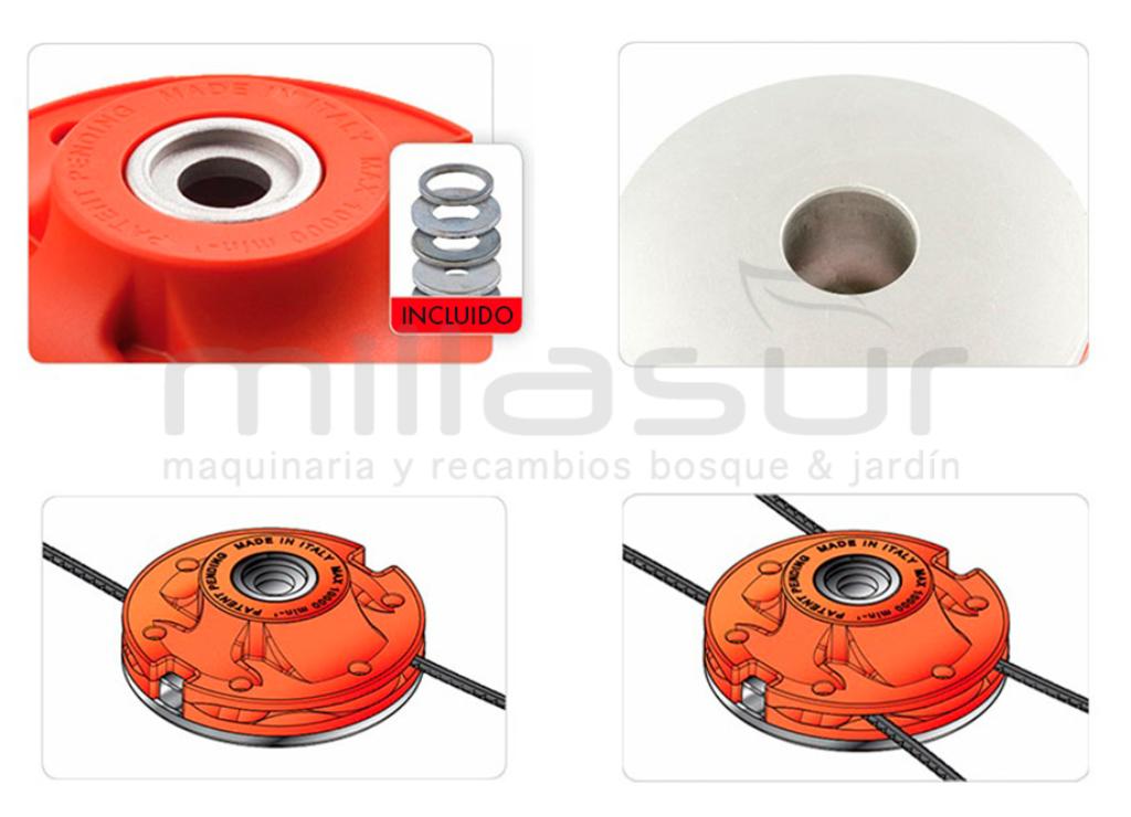 CHICOTES DE CABEÇA UNIVERSAL 25 PARA SERRA NYLSAW 2 / 4 FIOS - foto 3