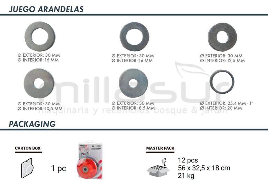 CHICOTES DE CABEÇA UNIVERSAL 25 PARA SERRA NYLSAW 2 / 4 FIOS - foto 4