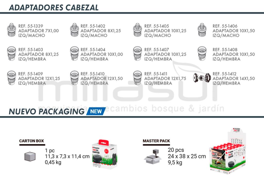TAP-N-GO TF109 CARGA RÁPIDA CABEÇA DE BOTÃO FLATO - 8 x 1,25 Esquerda/Male, 10 x 1,25 Esquerda/Fêmea - foto 4