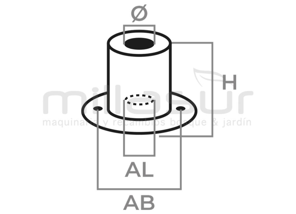 CORTADOR DE GRAMA LÂMINA HOLDER2517MTD-GUTBROD 335 HE-335 HLE-HE 42-HE 42 L-HE 48-HE 48 G-HE 48 L (17 MM) - foto 1