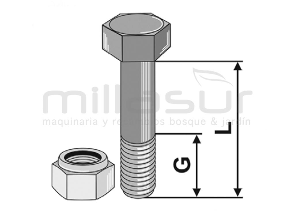 Saco de 10 TAGOS E NUTS (M8 x 30) - foto 1