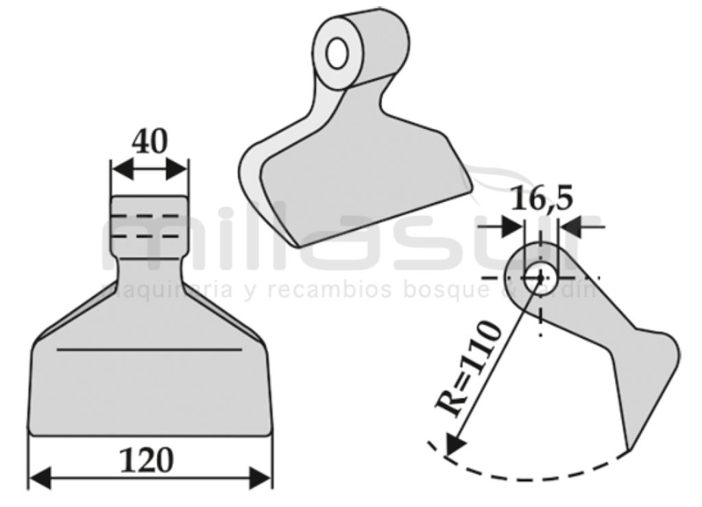 ROÇADORA DE MARTELO FLUTUANTE HOWARD - foto 1