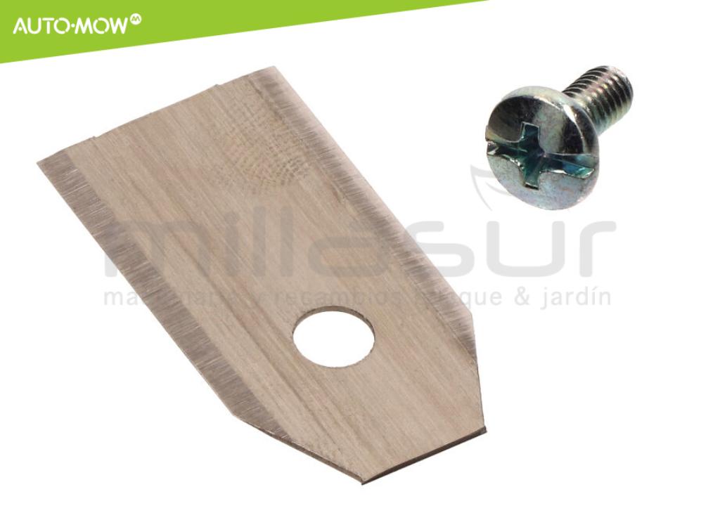 conjunto de 9 lâminas de alta durabilidade 0,6mm com cortador robótico de parafusos. HUSQVARNA - foto 1
