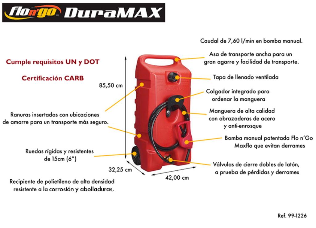 TANQUE DE GASOLINA COM DISPENSADOR E RODAS CEPTRO 53L - DURAMAX - foto 8