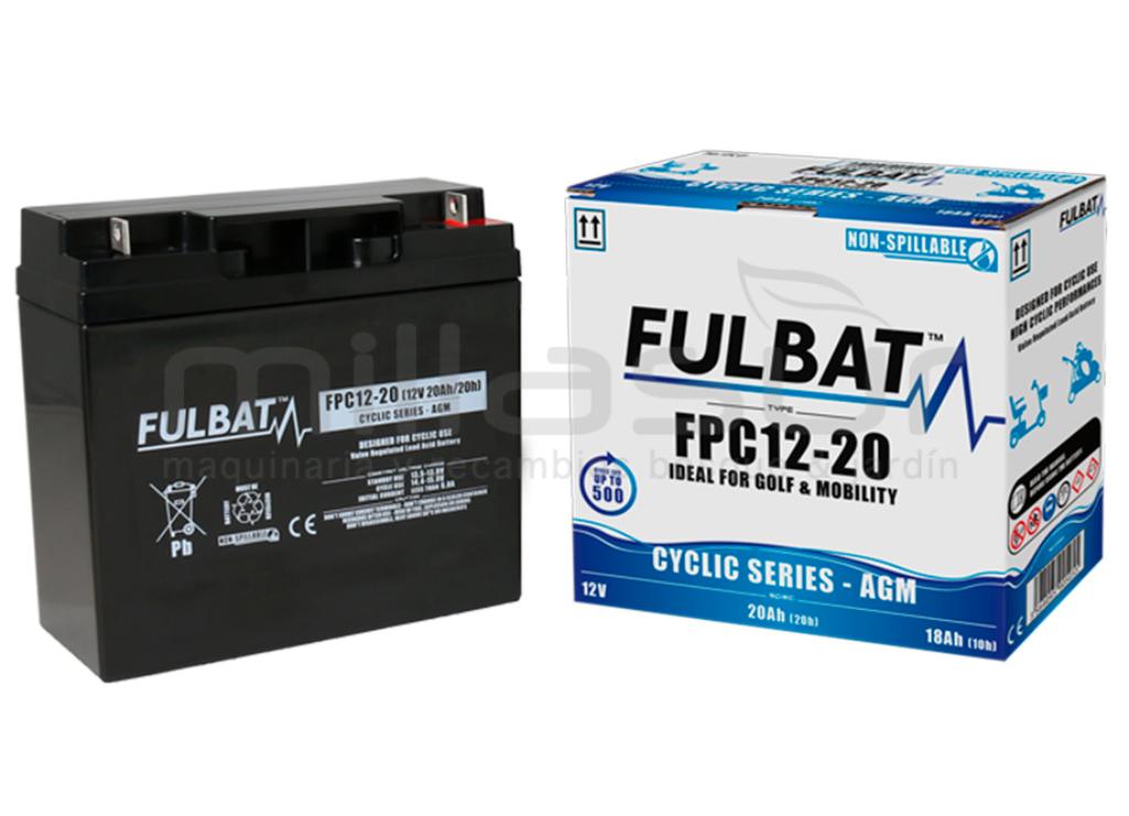 AGMA BATERIA CÍCLICA FPC12-20 12V 20 Ah.( 181,5 x 76,5 x 167,5 ) (+ DIREITO) - foto 1