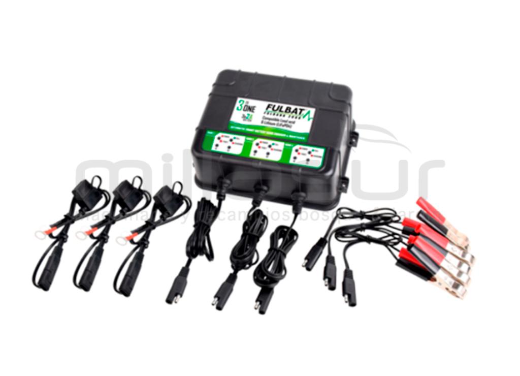 CARGADOR DE BATERIAS 3 EN 1 - FULLBANK 2000 - foto 1