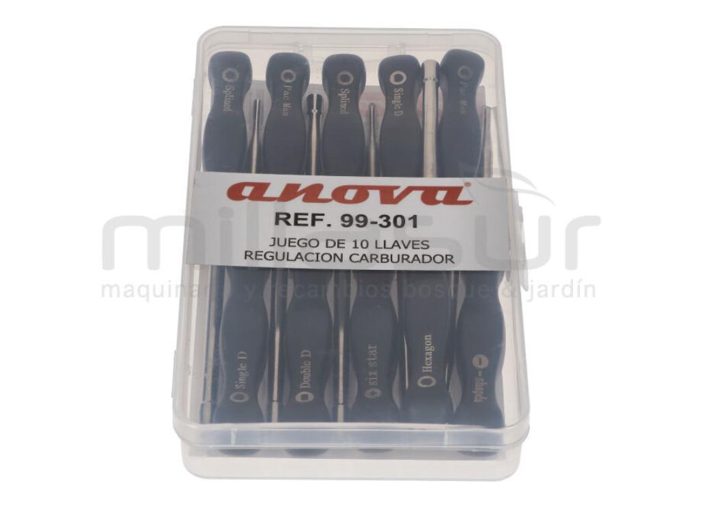 CONJUNTO DE 10 CHAVES DE AJUSTE DE CARBURADOR - foto 1