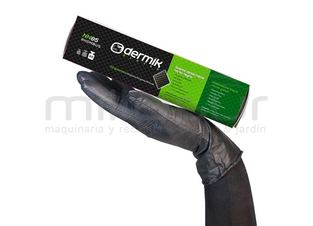 CAIXA DE 50 LUVAS DE OFICINA EM NITRILO PRETO - TOQUE RUGOSO - TAMANHO L - foto 3