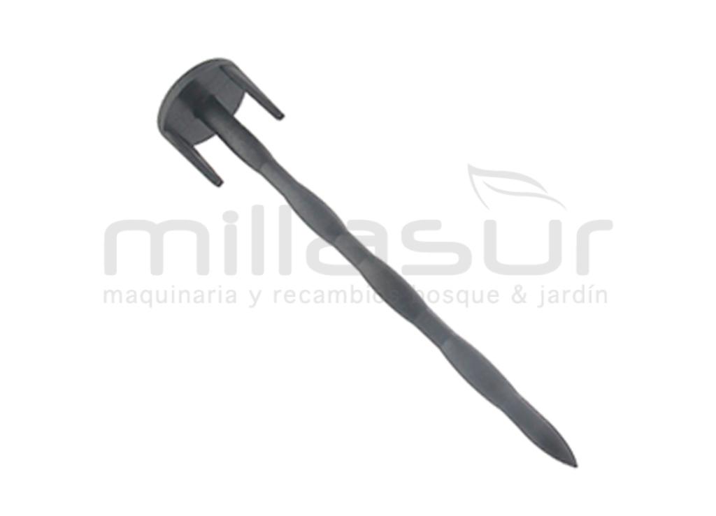 SACO DE 200 PINOS DE CABO DE ARAME DE GANCHO DUPLO PERIMETRAL CORTADOR DE ROBÔS. - foto 1