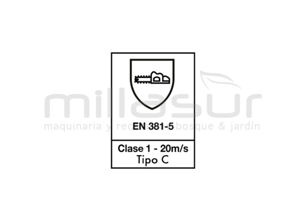 BABETE E CINTA ECO CLASSE 1 TIPO C RESISTENTE AO CORTE - TAMANHO 58 (XL) - foto 1