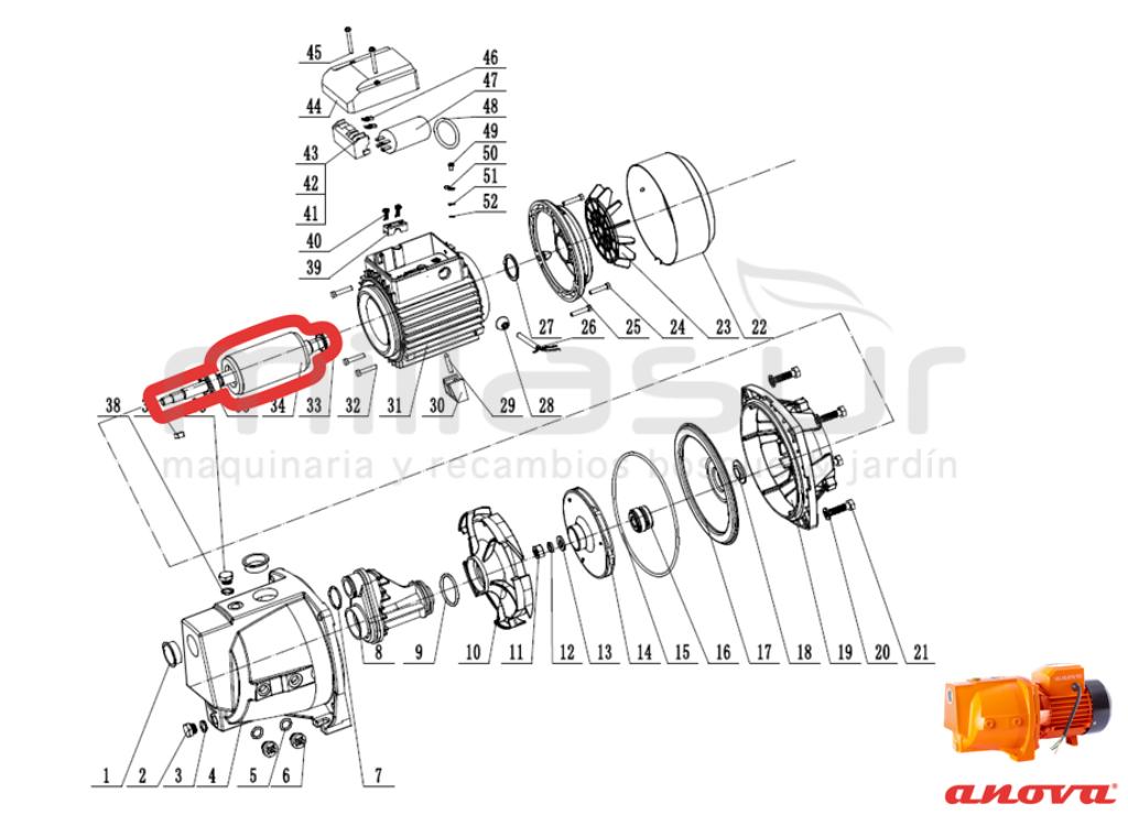 ROTOR MOTOR BE1100 (34) - foto 1