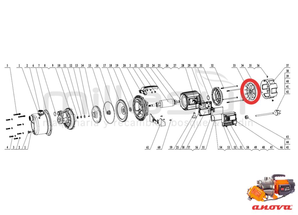 VENTILADOR MOTOR BE1200P (33) - foto 1