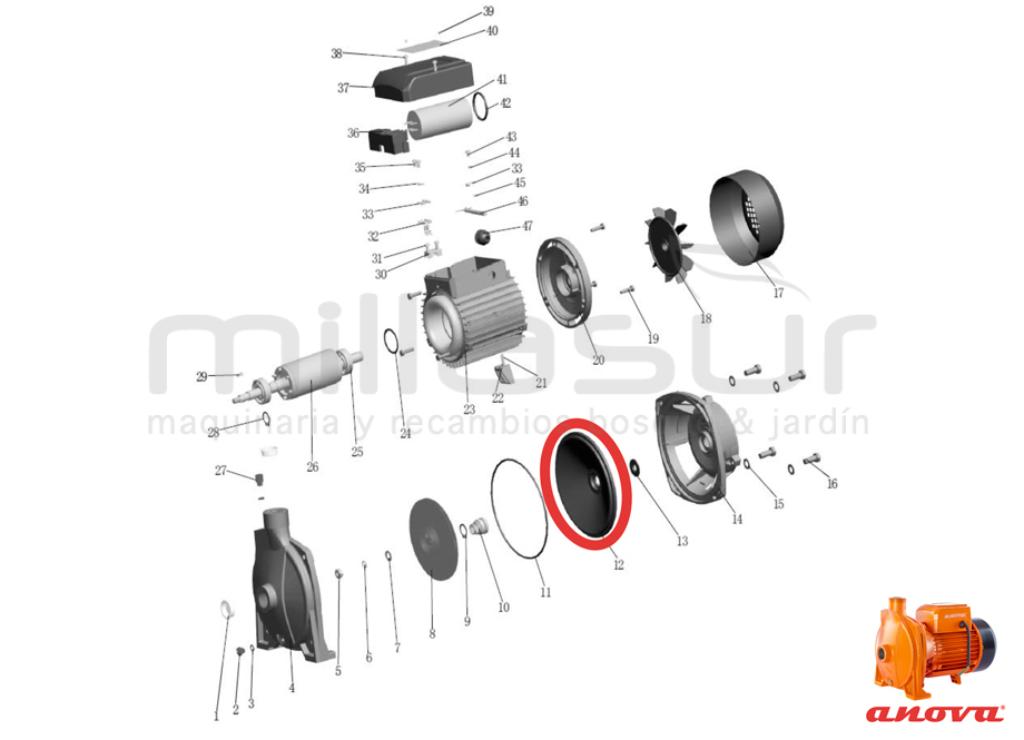 TAPA TRASERA TURBINA BE1500 (12) - foto 2