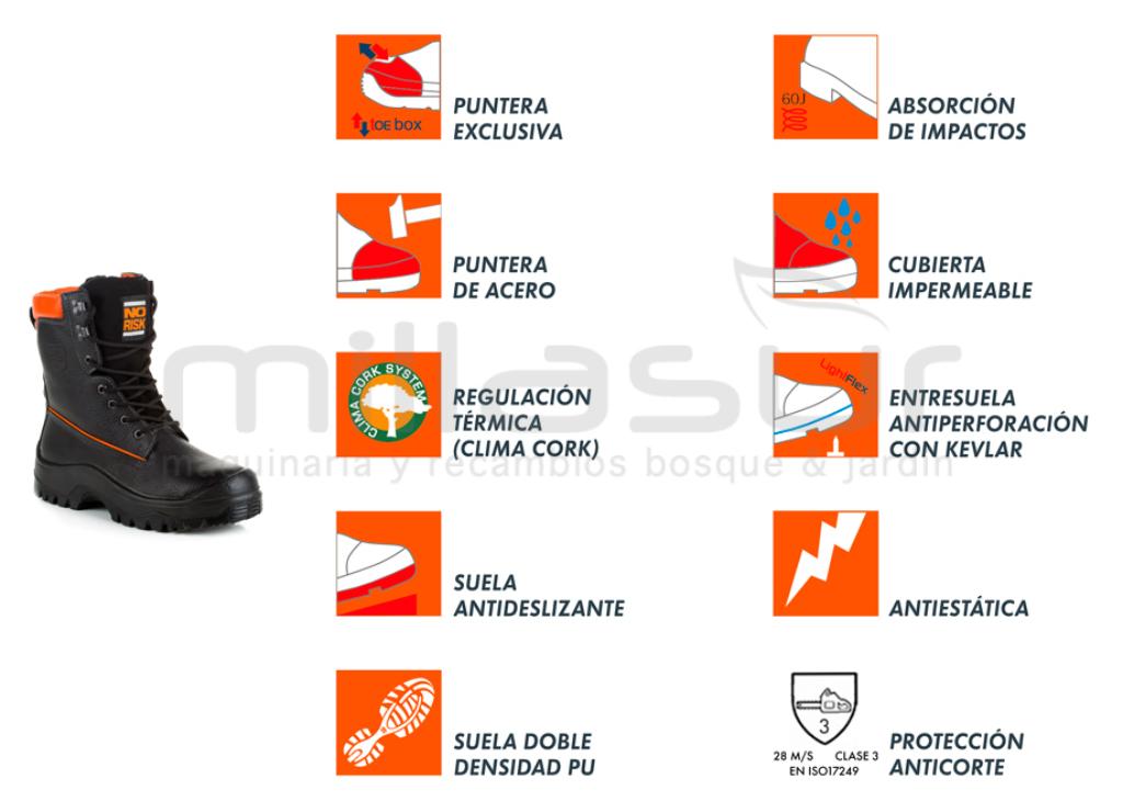 Bota anti-corte piel Sherwood - clase III (AQUATEX) - foto 1