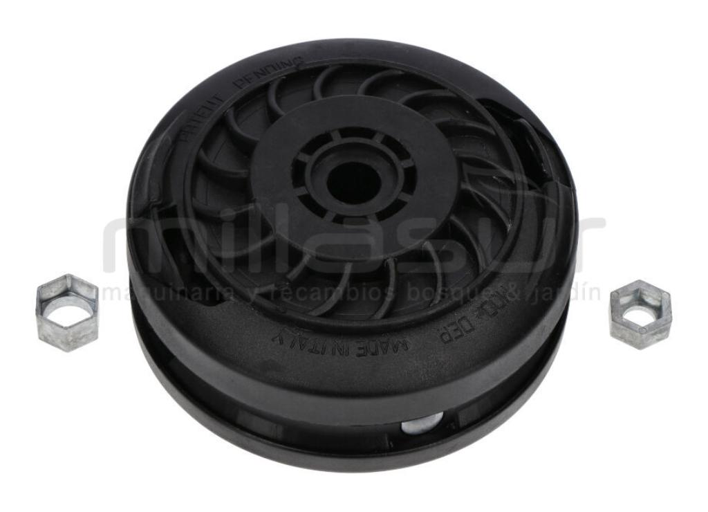 CABEÇA DE NYLON TAP-N-GO DE CARREGAMENTO RÁPIDO, BOTÃO DE METAL COM ROLAMENTO DE ESFERAS - UNIVERSAL - foto 1