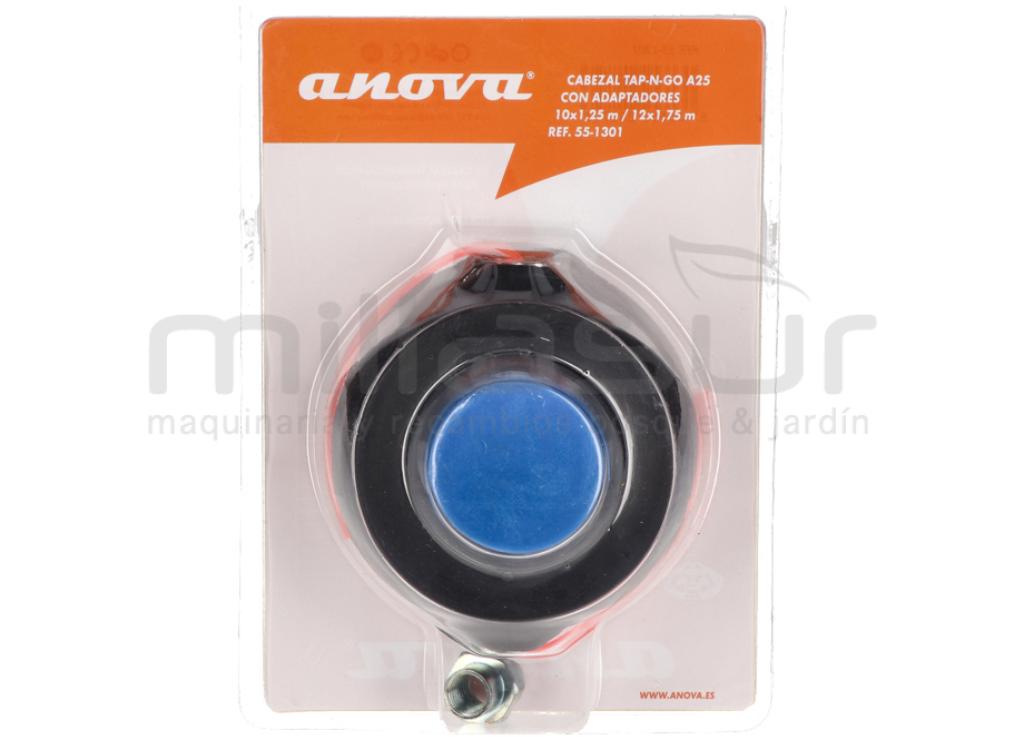 CABEÇA NYLON ANOVA TAP-N-GO A25 - COM ADAPTO 10x1,25H / 12x1,75H - foto 3