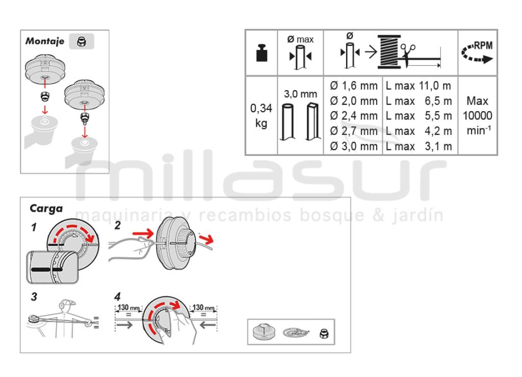 EASYWORK 109 CABEÇA DE CARGA RÁPIDA - SEM ADAPTADOR - foto 4