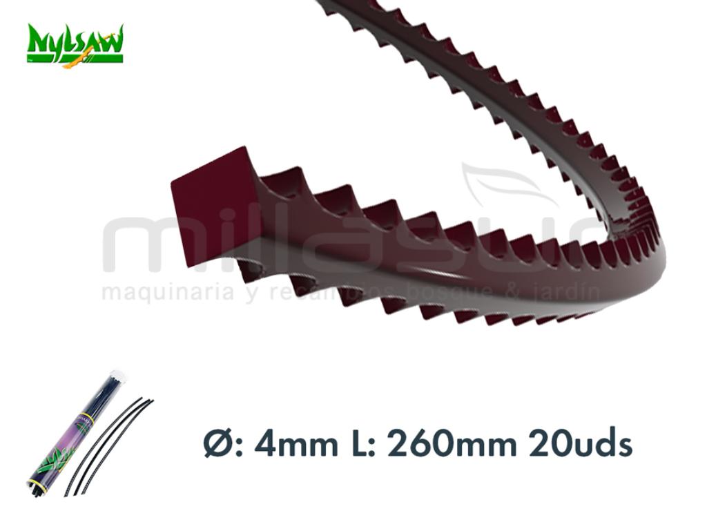 TUBO DE FITA NYLON "SHARK TOOTH" 260 x 4,00mm - foto 1