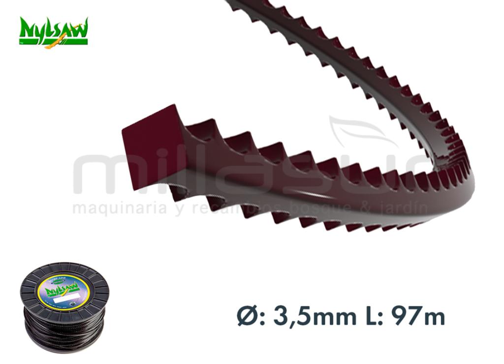 NYLSAW TOOTHED NYLON "SHARK TOOTH" NYLSAW COIL 97m x 3.5mm - foto 1