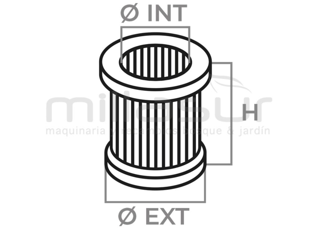FILTRO DE AR KOHLER K181, K241, K341, CH11, CH14, KT17, KT19 - foto 1