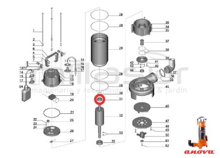 RODAMIENTO EJE ROTOR BE1300ASC (31)