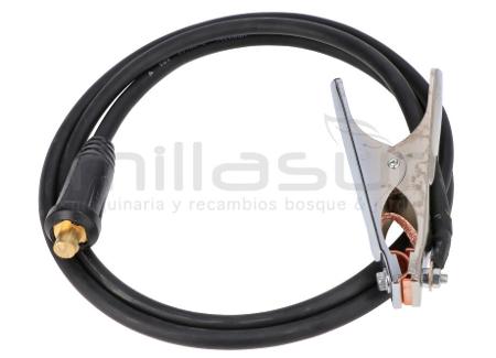 CABLE Y PINZA DE MASA SOLDADOR ANOVA SL140 - 90cm D10 - ENGANCHE 9mm