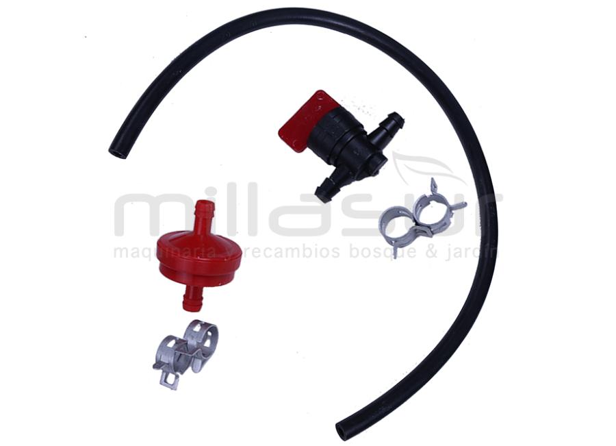 KIT GASOLINA B&S TUBO E FILTRO FLANGES 6mm