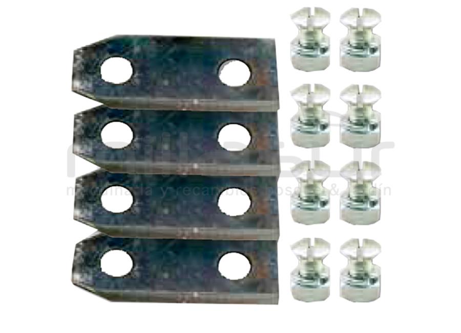 Conjunto de 4 LÂMINAS DUPLADAS 70 MM ADAPTÁVEIS A BRILL...
