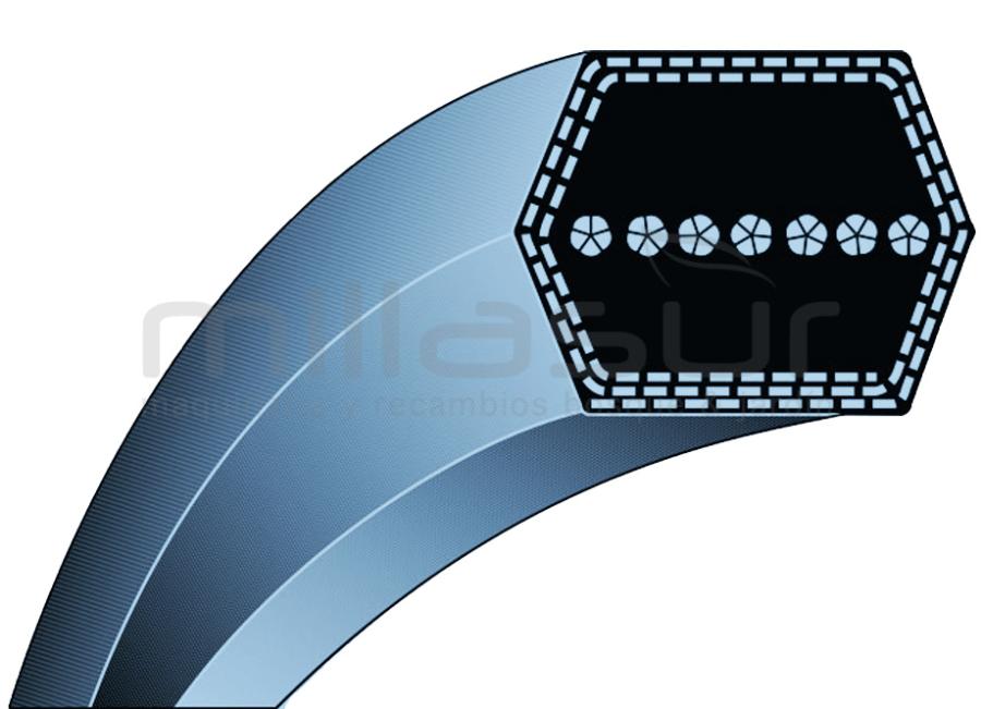 CORREIA AA105 CUT 12,7x2667 (LI) ADAPTÁVEL A HUSQVARNA CT130, CT131, CT135, CT151, CTH130, CTH135