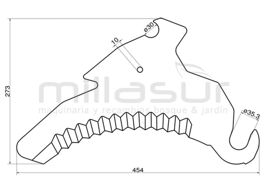 LÂMINA AUTO-CARREGÁVEL ADAPTÁVEL A COROA MX320GD, MX350, ...