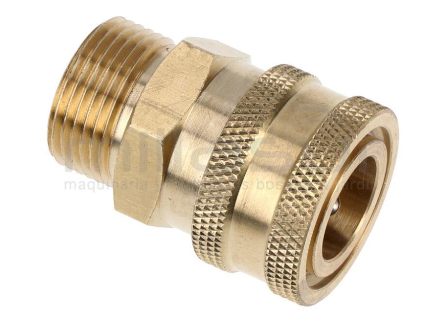 CONECTOR DA MANGUEIRA DE LAVAGEM DE PRESSÃO 3/8" FÊMEA - 22MM MACHO - 3/8" FÊMEA - 22MM MACHO