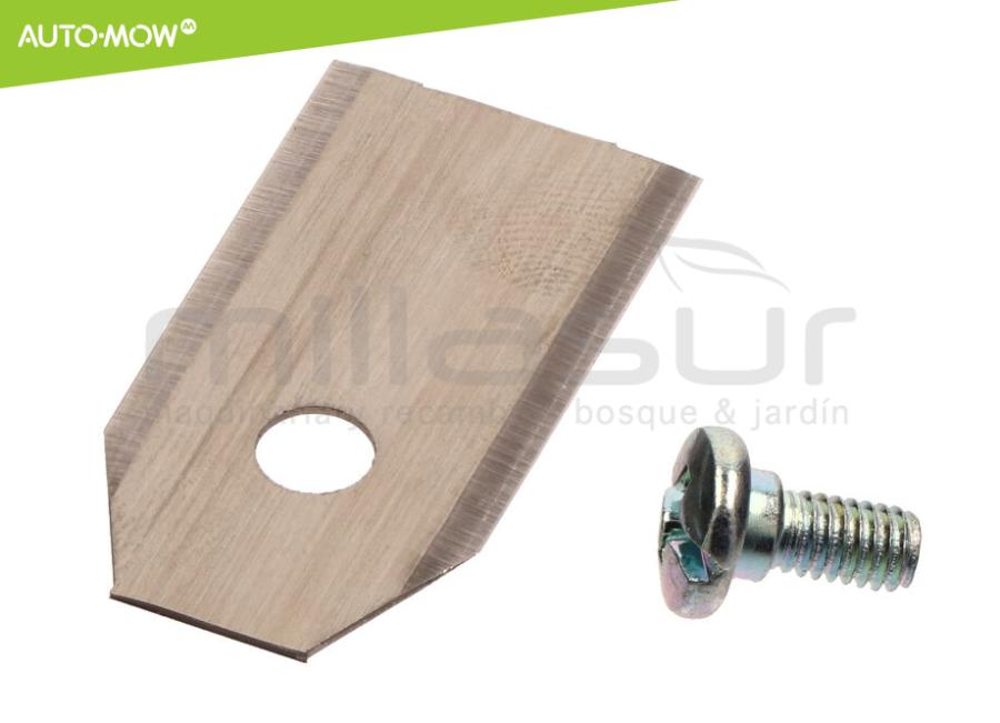 conjunto de 9 lâminas de alta durabilidade 0,6mm com cortador robótico de parafusos. HUSQVARNA
