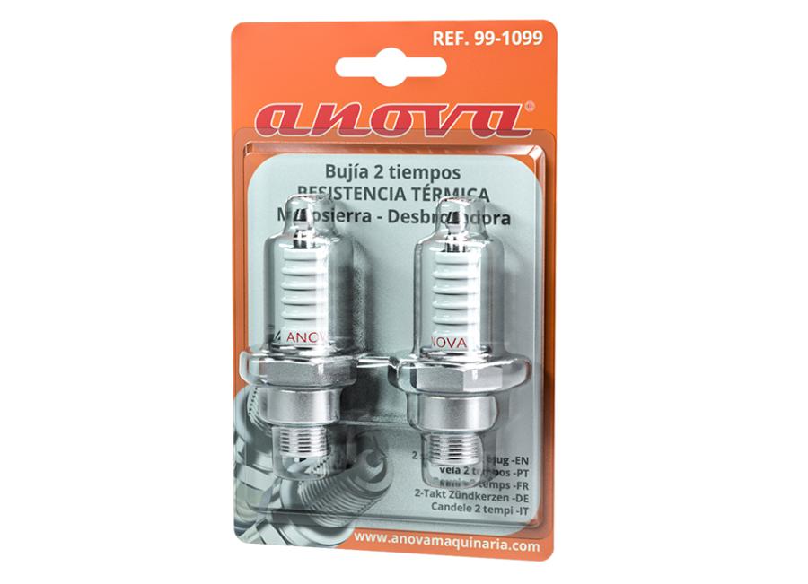 PACOTE DE 2 VELAS DE RESISTÊNCIA AO CALOR 2T PARA MOTOSSERRAS E ROÇADEIRAS