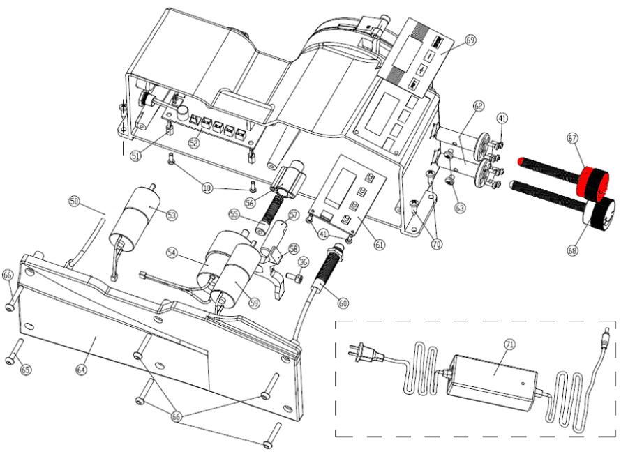 TELA DE AJUSTAMENTO DE LIMITE DE AJUSTAMENTO PARA A AJUSTAMENTO DA CADEIA DE AUSTAMENTO ANOVA AUTO GRINDER