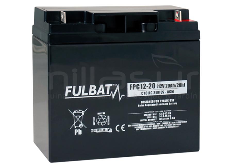 AGMA BATERIA CÍCLICA FPC12-20 12V 20 Ah.( 181,5 x 76,5 x 167,5 ) (+ DIREITO)