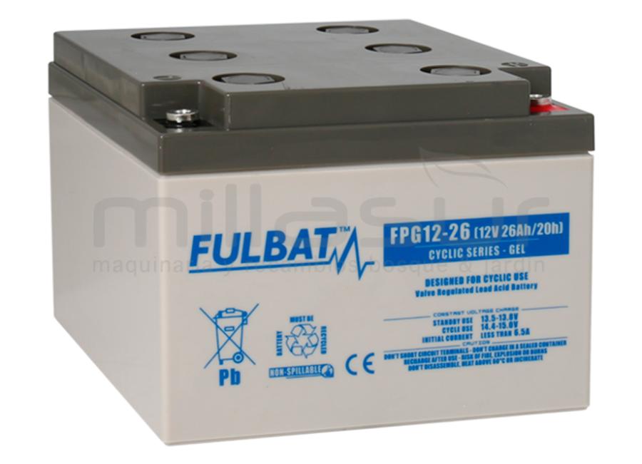 GEL CICLO BATERIA FPG12-26 12V 26 Ah.( 165 x 176 x 125 )