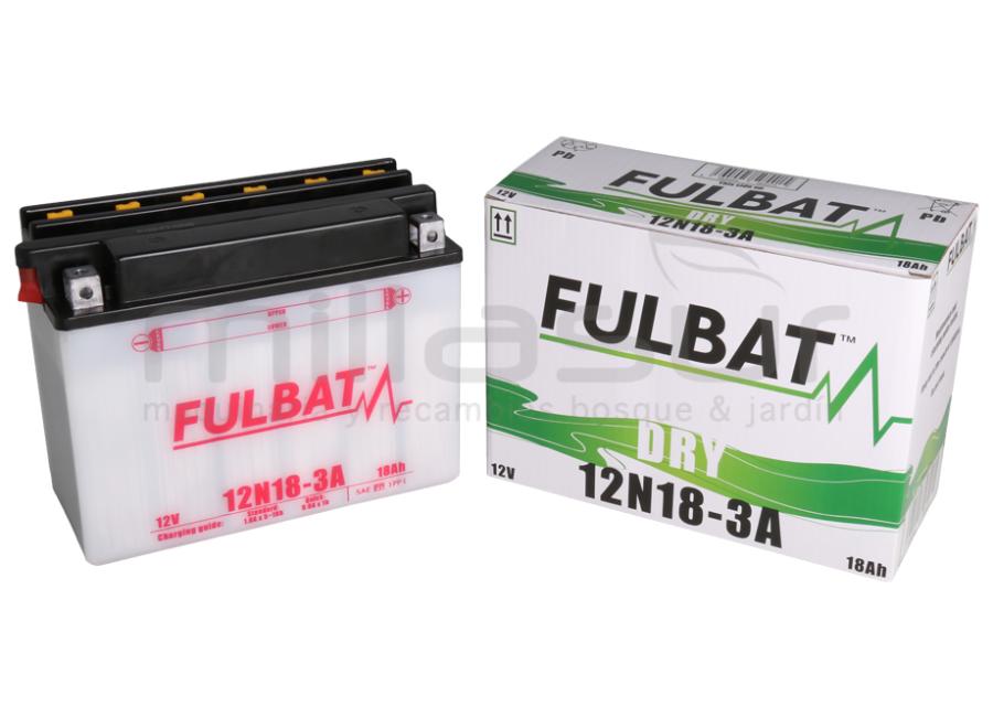 BATERIA 12N18-3A ÁCIDO 18AH (200 x 88 x 164 ) - MTD-STIGA +DER