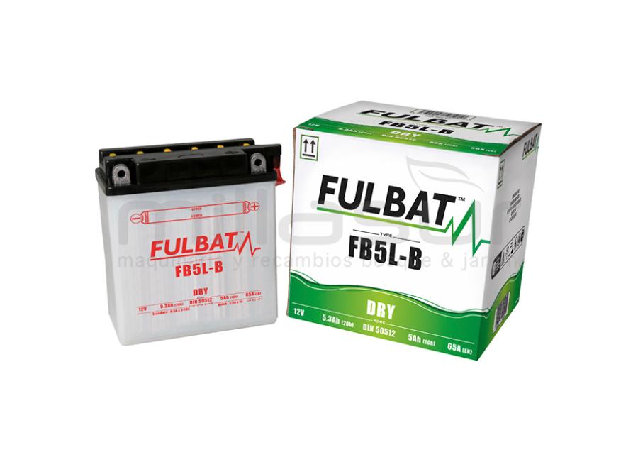 BATERIA MOTORCÍCULO FB5L-B ÁCIDO 5.3Ah (120 X 60 X 130) +DER