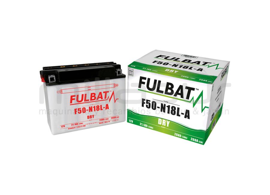 BATERIA MOTORCÍCULO F50-N18L-A ÁCIDO 21.1Ah (205 X 90 X 162) +DER